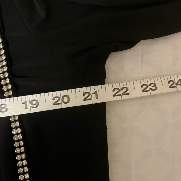 Joseph Ribkoff Black Tunic with crystal embellishments and ladder sleeves, 16 - Picture 7 of 9